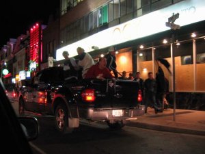 Downtown Toronto after Leafs won the Quarter Finals 39.JPG
